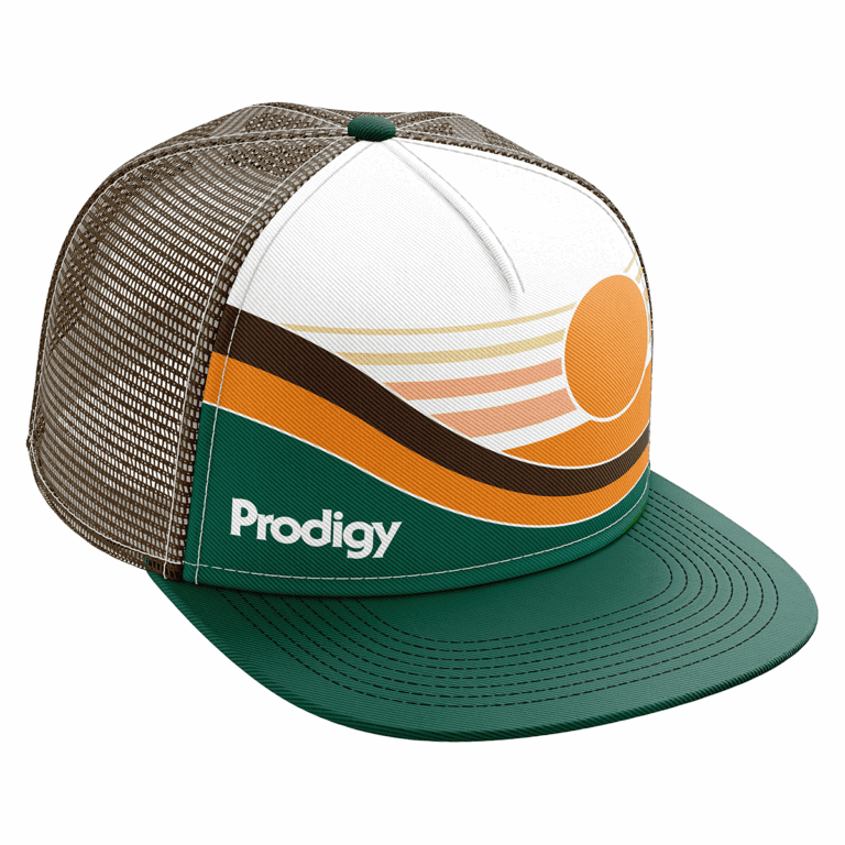 Retro Wave Snapback Mesh Cap — Prodigy Edition design
