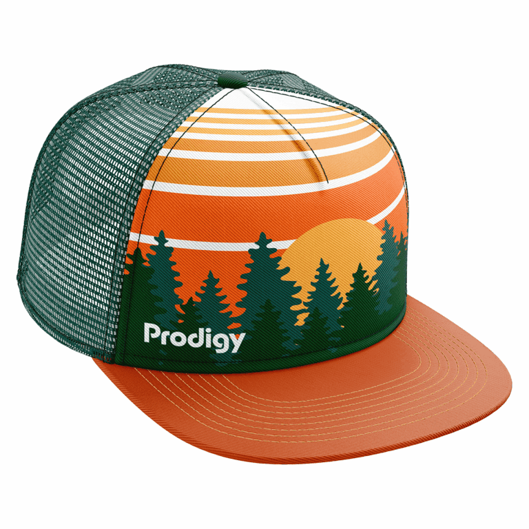 Forest Sunset Snapback Mesh Cap — Prodigy Edition design