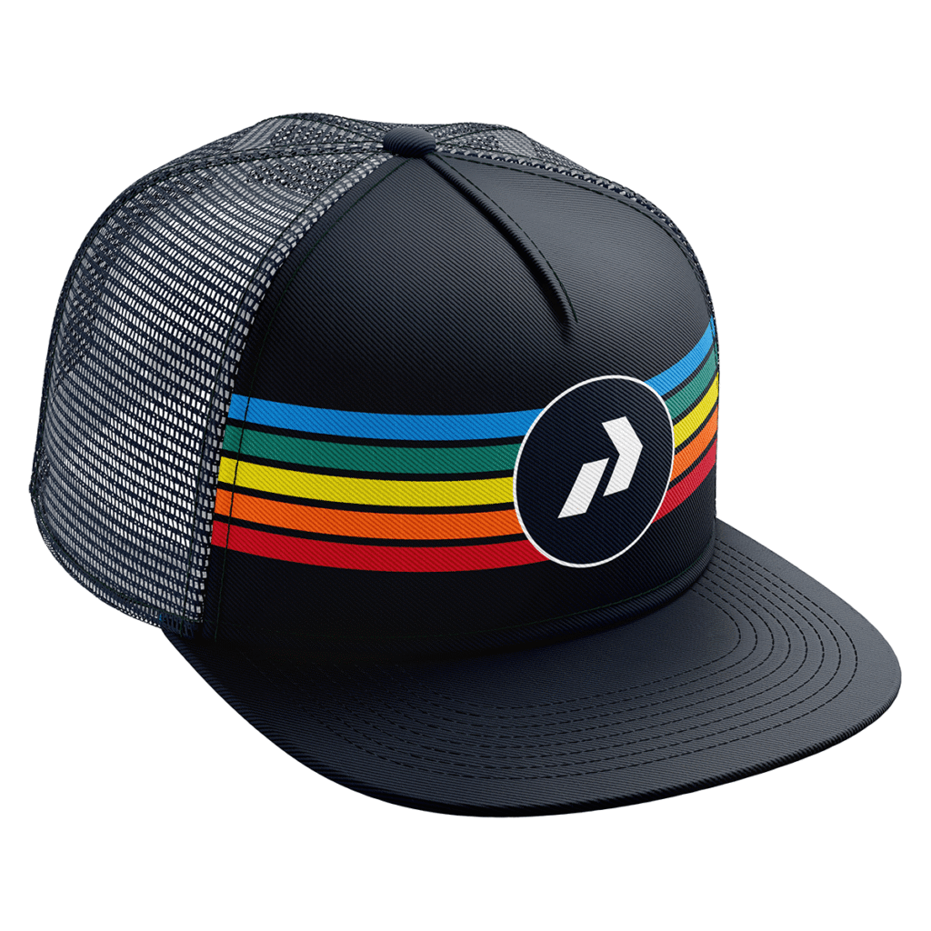 Retro Stripes Snapback Mesh Cap — Prodigy Edition design